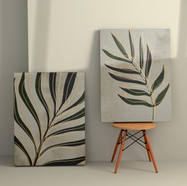 Wallity 2KNV4344 Lienzo Decorativo de 2 Piezas (50 x 70 cm)